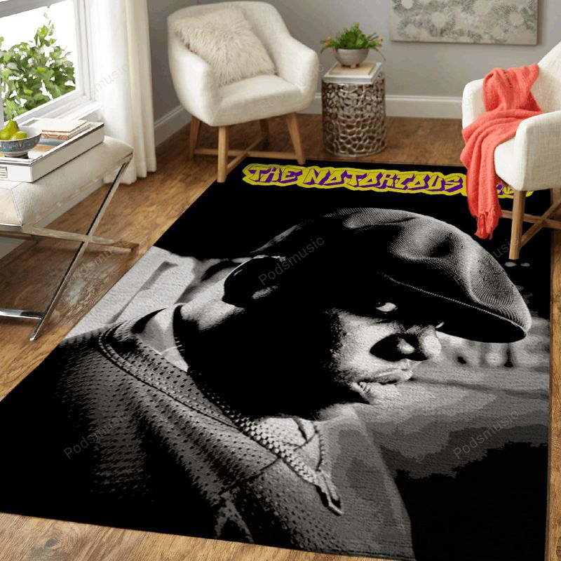 The Notorious Big 2 Rapper And Hip Hop Music Art Carpet Area Rug