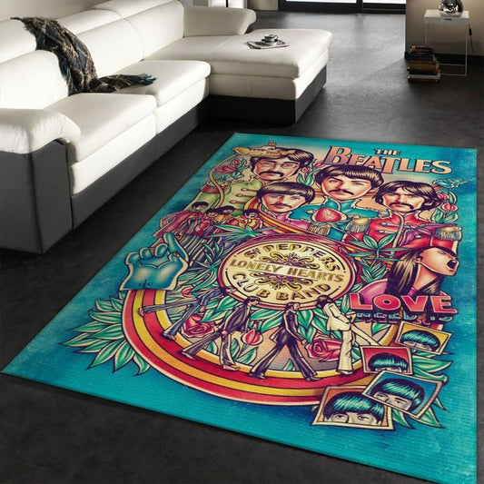 The Beatles 12 Carpet Area Rug