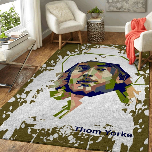 Thom Yorke Music Art Carpet Area Rug