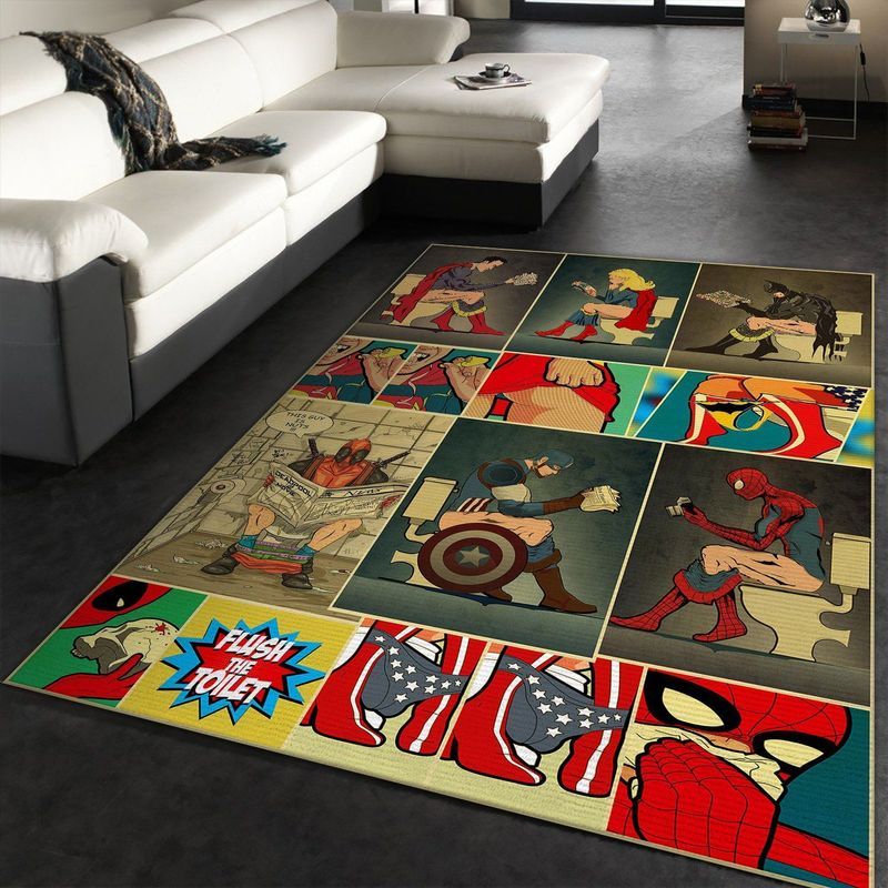Christmas Gift Super Hero Carpet Area Rug