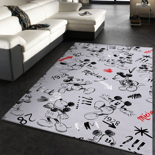 Celebrating 90 Years Of Mickey Mouse Movie Carpet Area Rug