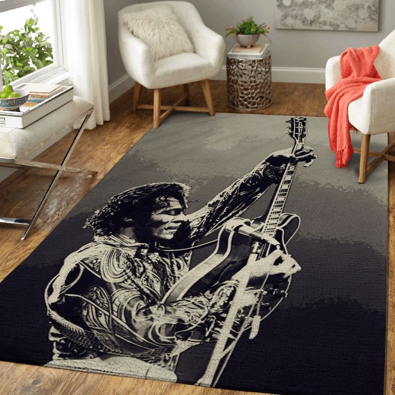 Chuck Berry Guitarist 1 Carpet Area Rug