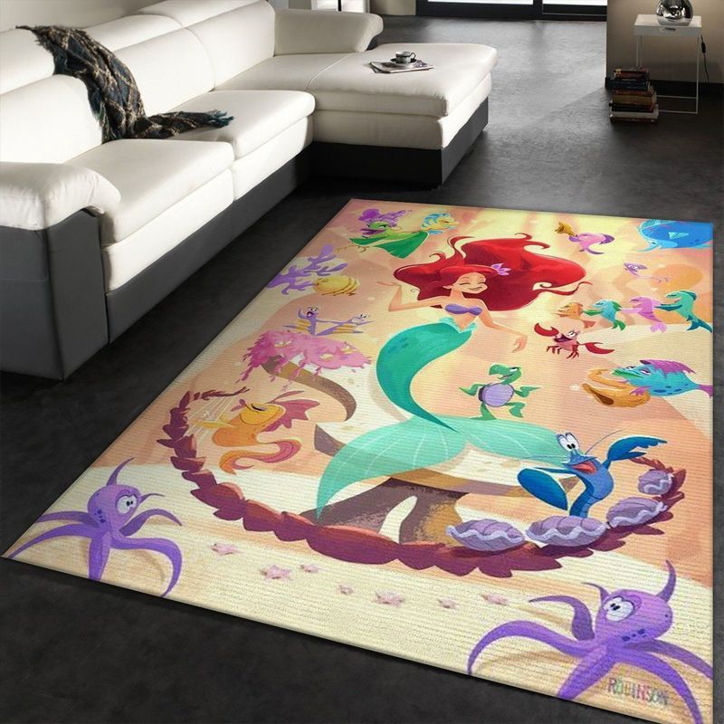 Ariel Disney Princess Characters Disney Movies Carpet Area Rug