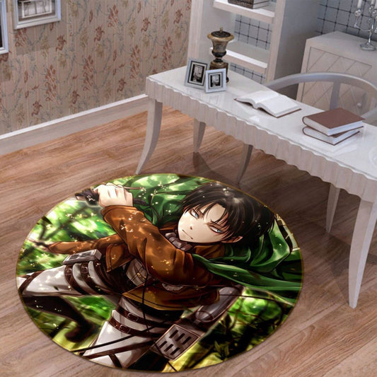 Attack On Titan Anime 11 Round Carpet Area Rug