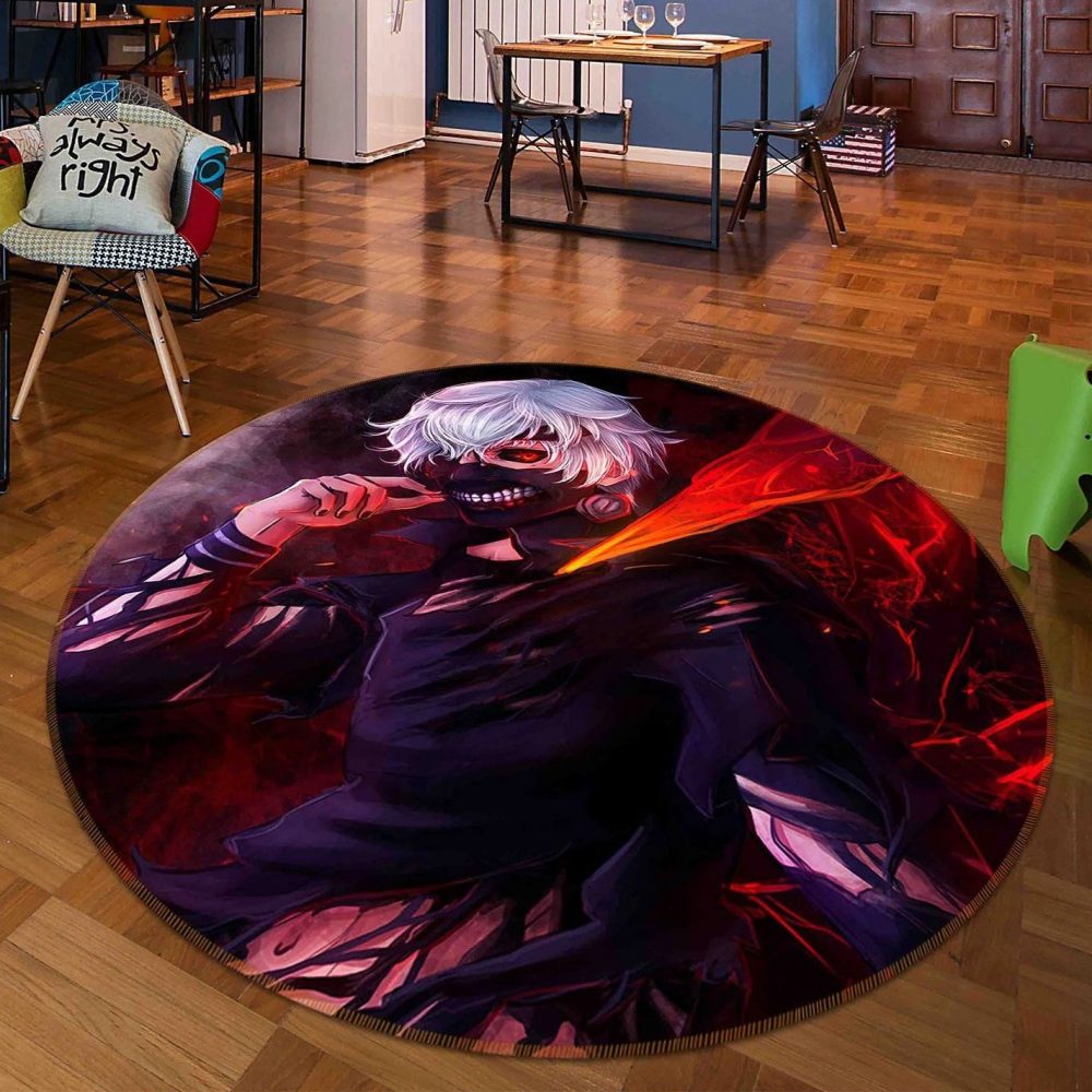 Tokyo Ghoul Anime 18 Round Carpet Area Rug