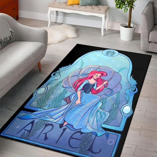 Ariel Disney Princess Characters Disney Movies 7 Carpet Area Rug