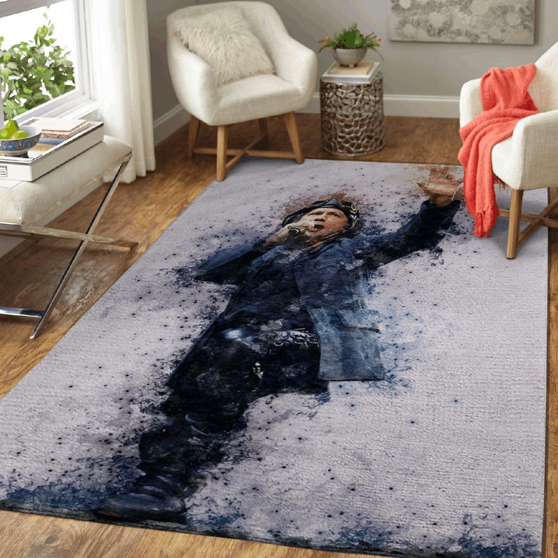 Bruce Dickinson Iron Maiden Band Pop Art Carpet Area Rug