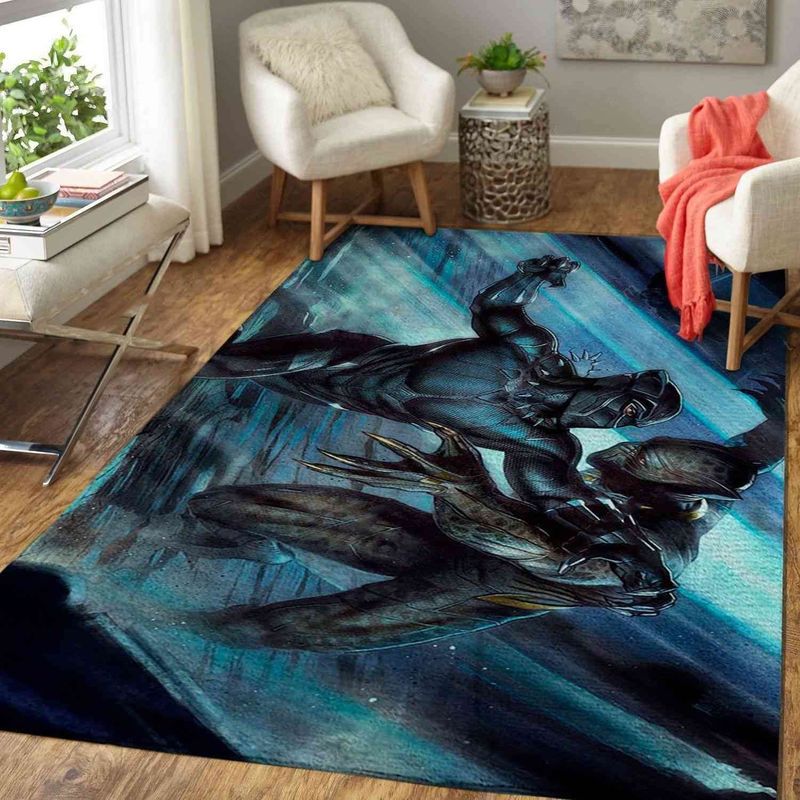 Black Panther Vs Erik Killmonger Carpet Area Rug