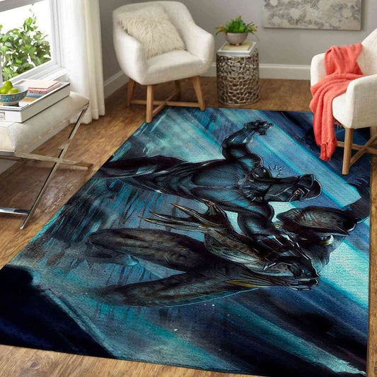 Black Panther Vs Erik Killmonger Carpet Area Rug