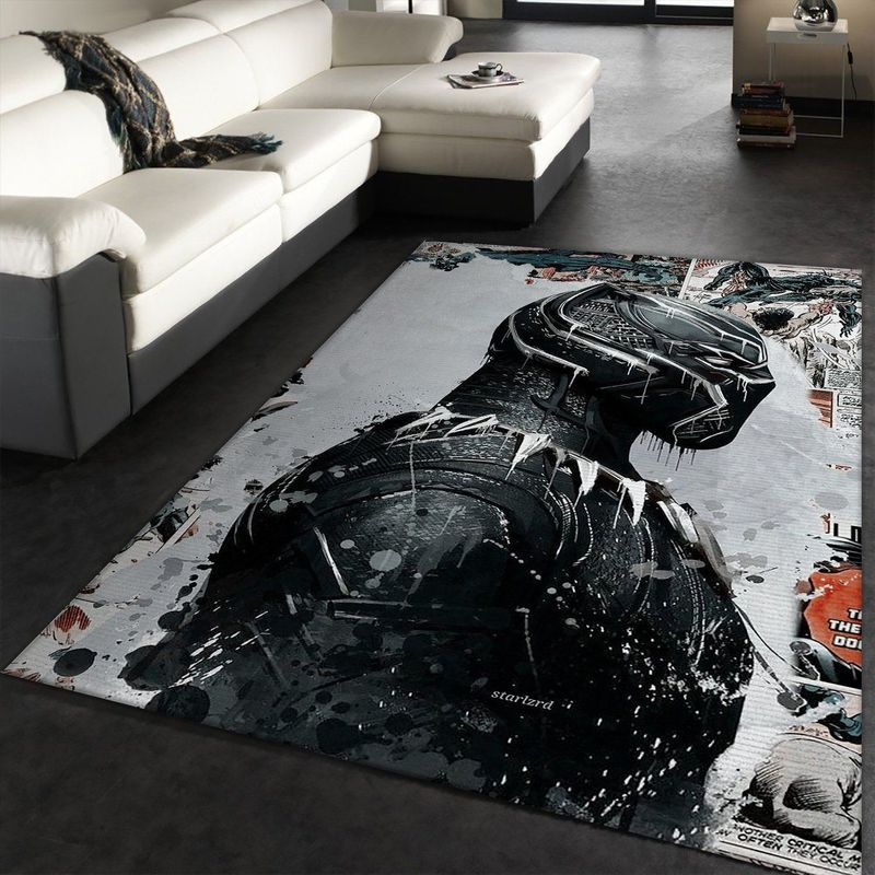 Black Panther Marvel 4 Carpet Area Rug