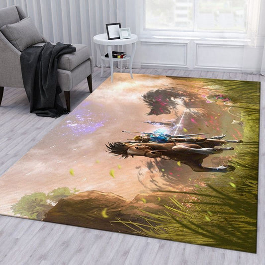 The Legend Of Zelda Breath Of The Wild V1 Carpet Area Rug