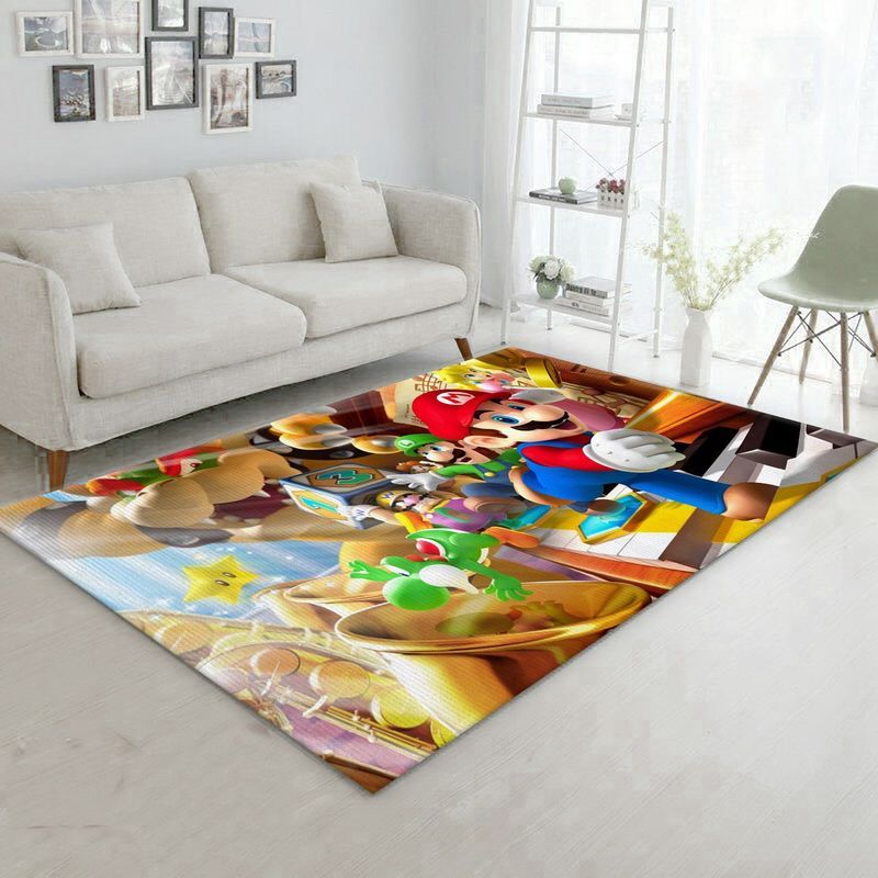 Super Mario 74 Carpet Area Rug