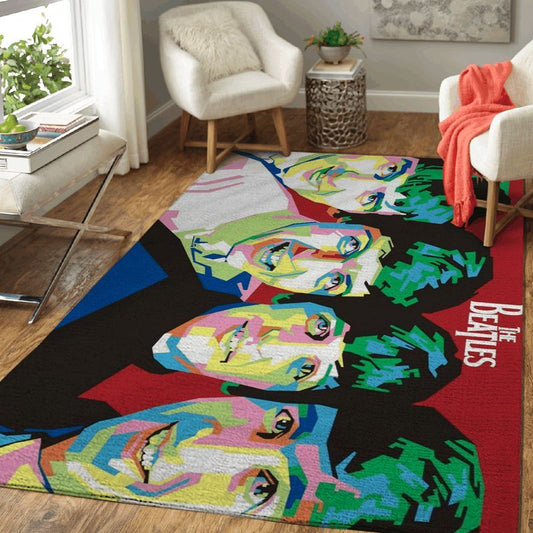 Beatles Band English Rock Band The Legend Art III Carpet Area Rug