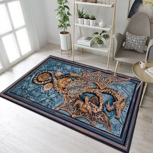 Steampunk Dragon Carpet Area Rug