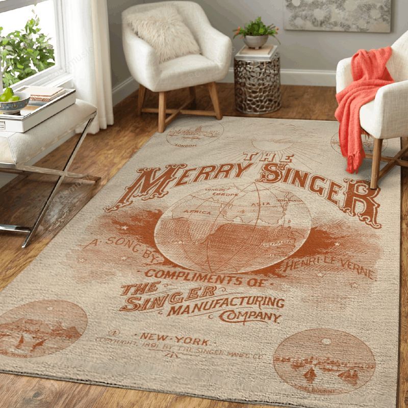 The Merry Singer Music Art Carpet Area Rug