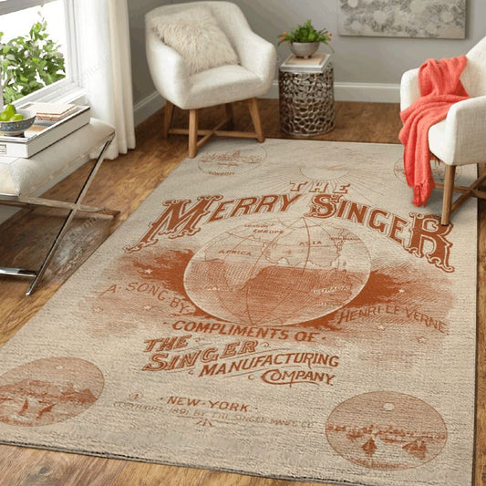 The Merry Singer Music Art Carpet Area Rug