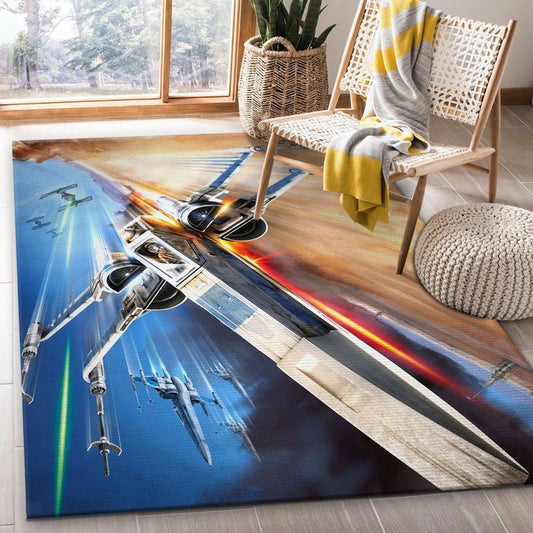 X Wing Star War Battle Zone Carpet Area Rug