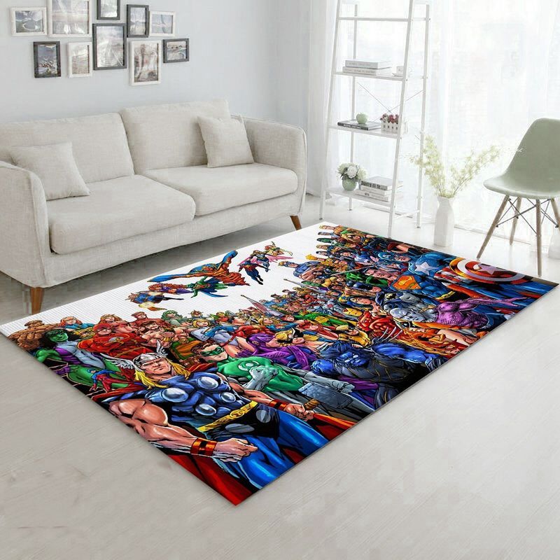 Avenger Endgame Captain America Iron Man Carpet Area Rug