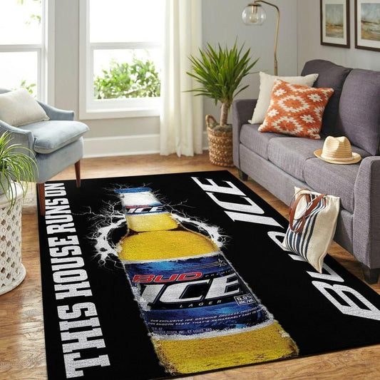 Bud Ice This House Runs On Carpet Area Rug