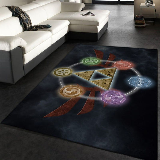 The Legend Of Zelda Logo Gaming Carpet Area Rug