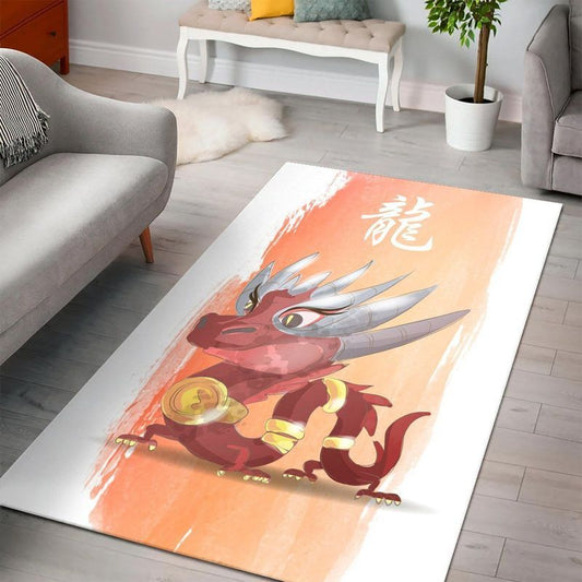 Chinese Zodiac Dragon Carpet Area Rug