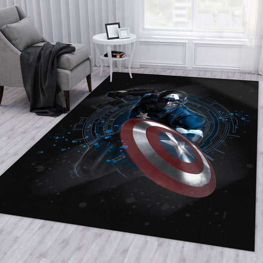 Captain America Marvel Superhero The Shield Carpet Area Rug