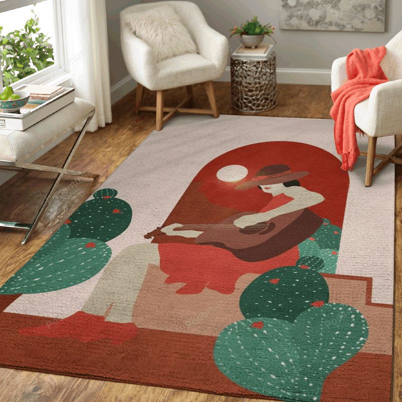 Women In Music 6 Women In Music Art Carpet Area Rug