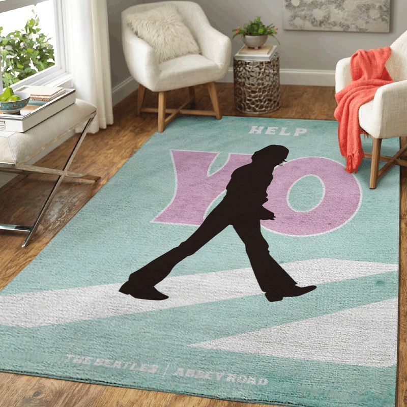 The Beatles Abbey Road Rock Band 1960 Carpet Area Rug