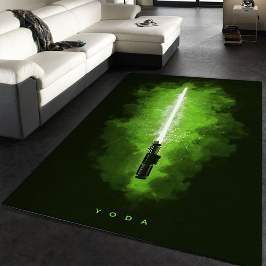 Yoda Star Wars Lightsabers Carpet Area Rug