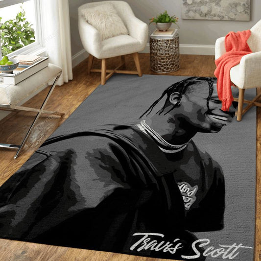 Travis Scott Hiphop Music Travis Scott Art Carpet Area Rug
