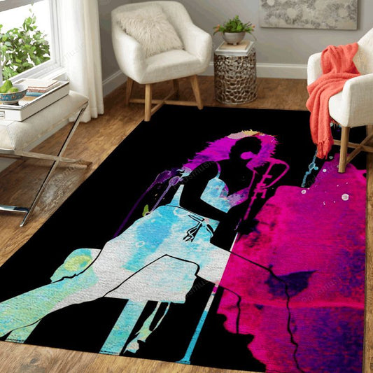 Tori Amos Watercolor Music Legends On Stage Art Carpet Area Rug