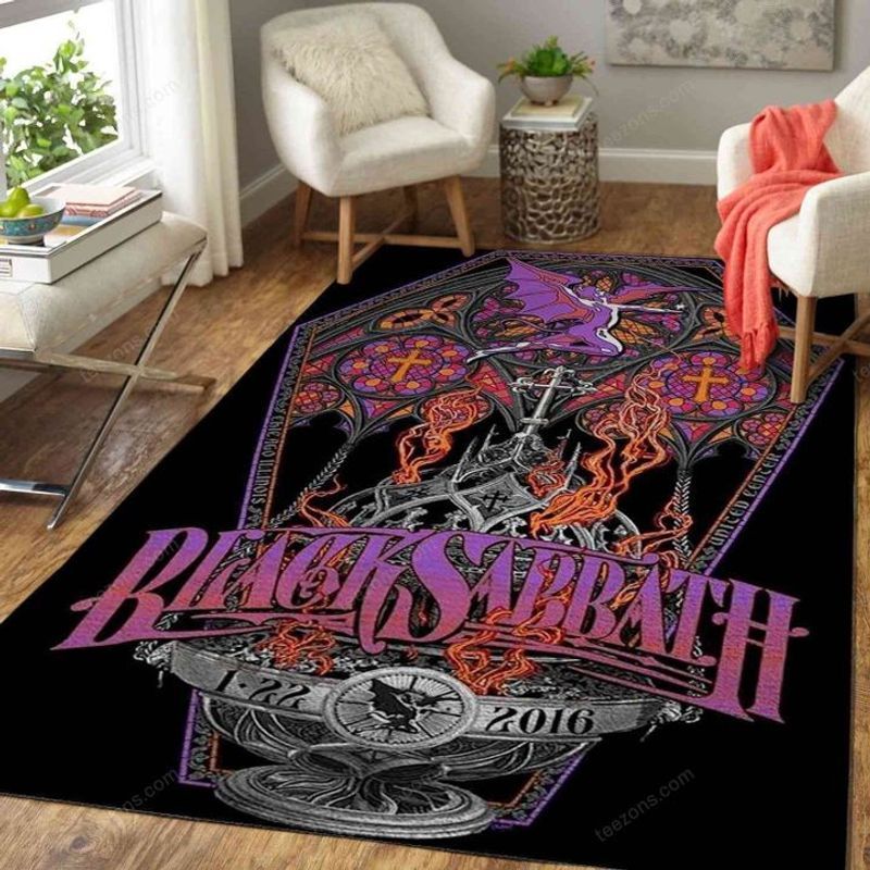 Black Sabbath Legend Rock Band Music Carpet Area Rug 2