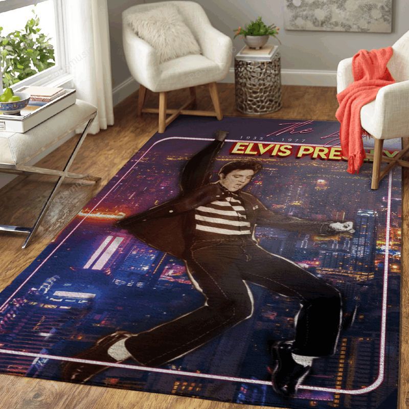 The Legend Elvis Presley Tonight Show Music Art Carpet Area Rug
