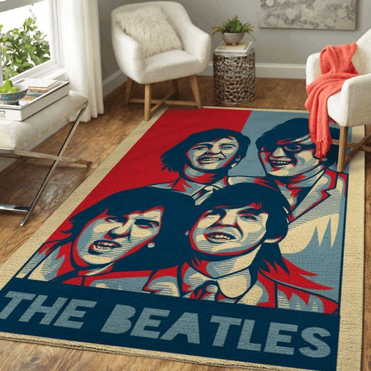 The Beatles Band members Vintage Painting Carpet Area Rug