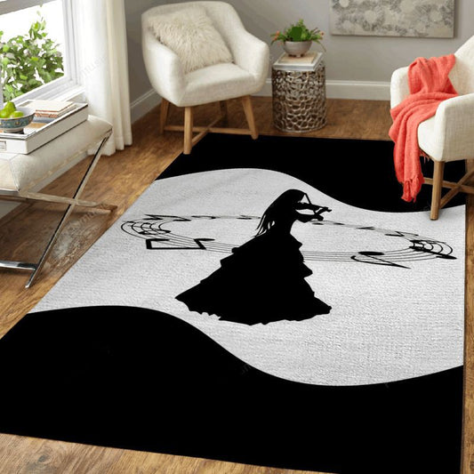The Creative Violinist Music Art Carpet Area Rug