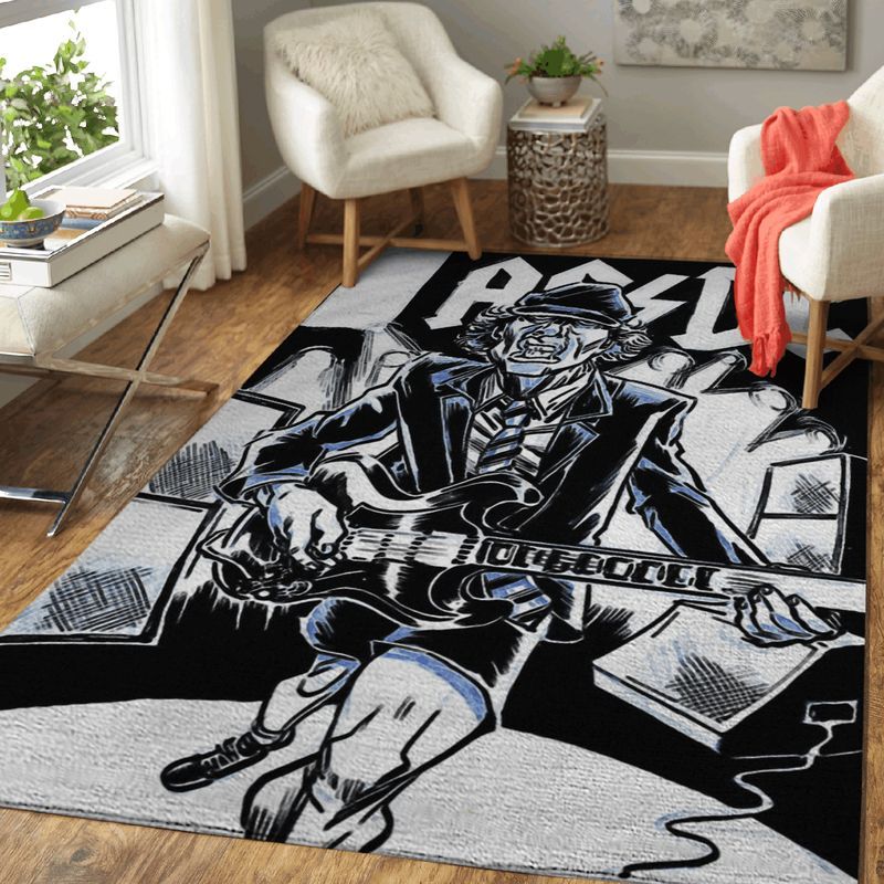 Acdc Band Art Carpet Area Rug