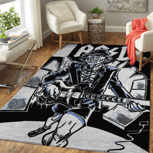 Acdc Band Art Carpet Area Rug