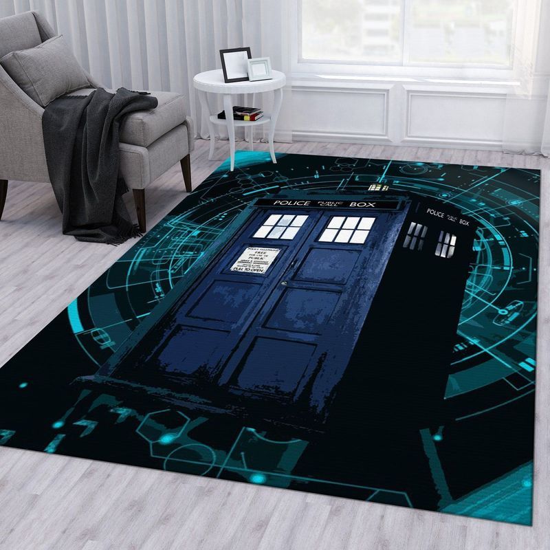 Time Machine Police Box Carpet Area Rug