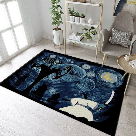 Starry Samurai Carpet Area Rug