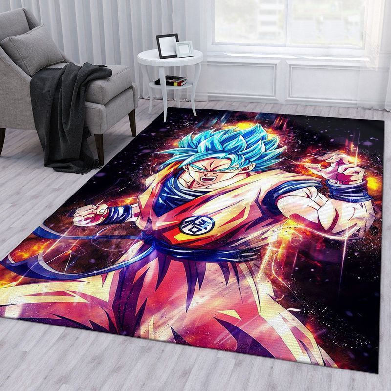Anime Goku Super Saiyan 4 Carpet Area Rug
