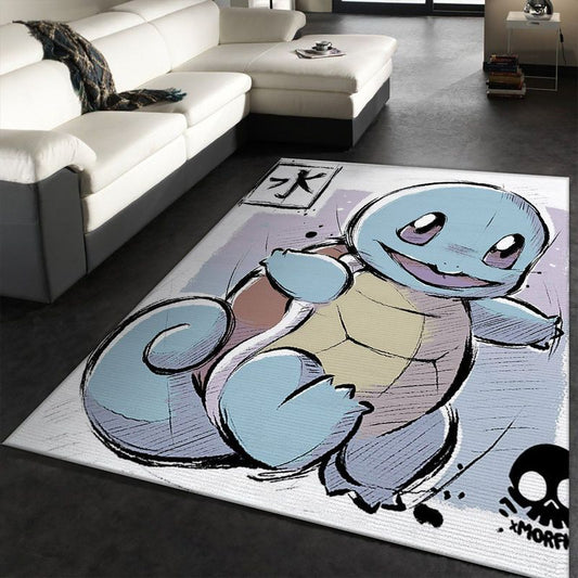 Squirtle Pokemon Carpet Area Rug