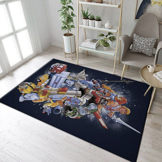 80s Cartoons He Man Voltron Thundercat Carpet Area Rug