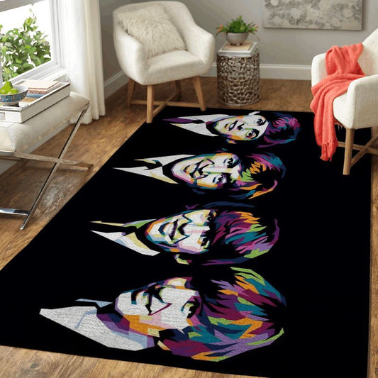 Beatles Band Music Rock Band 1960 Popart Carpet Area Rug