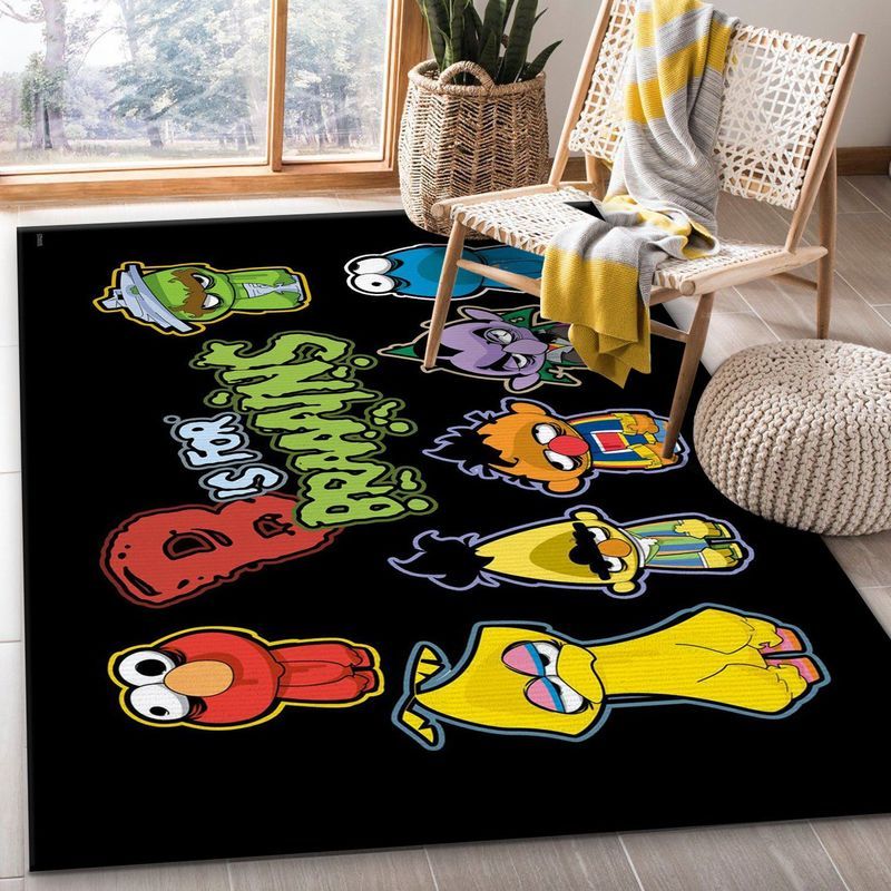 The Sesame Street Monsters Carpet Area Rug