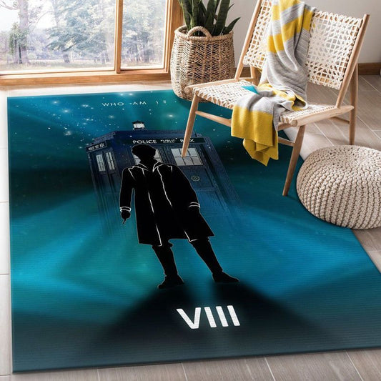 8th Doctor With Tardis Carpet Area Rug