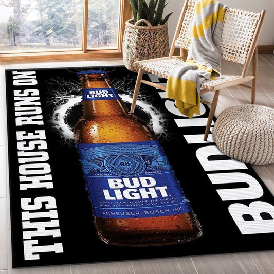 Bud Light This House Runs On Carpet Area Rug