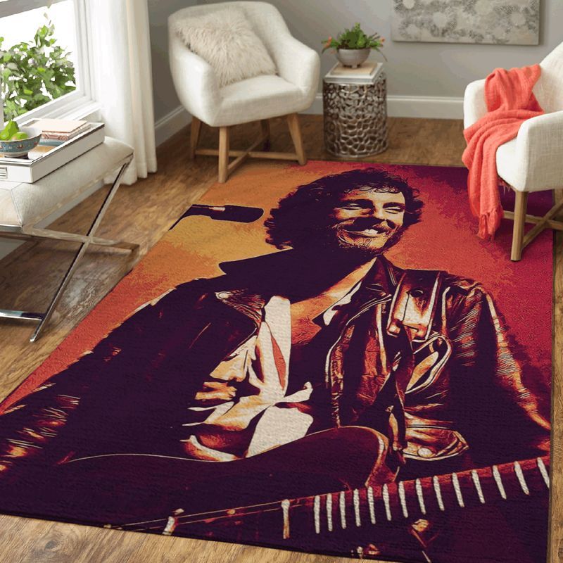 Bruce Springsteen Guitaris Art Carpet Area Rug