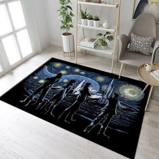 Van Gogh Starry Night Fantasy Fantasy XV Carpet Area Rug