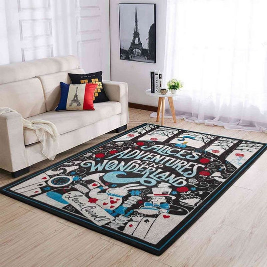 Alice S Adventures In Wonderland Carpet Area Rug