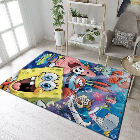 Spongebob Patrick Star And Friends The Spongebob Carpet Area Rug